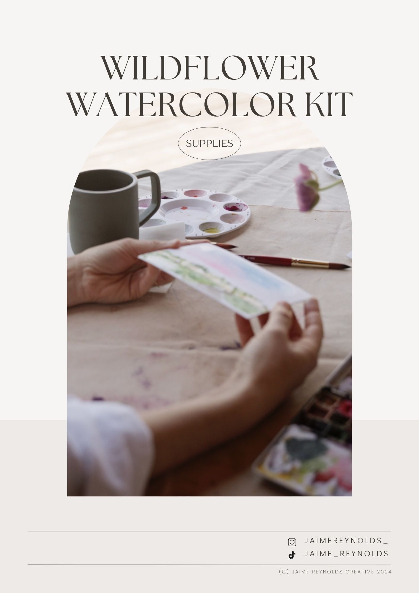 Wildflower Farms Watercolor Kit Title